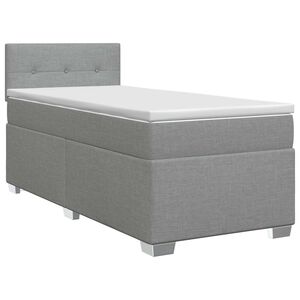 vidaXL &Kappa;&rho;&epsilon;&beta;ά&tau;&iota; box spring &mu;&epsilon; &sigma;&tau;&rho;ώ&mu;&alpha; &Alpha;&nu;&omicron;&iota;&chi;&tau;ό &gamma;&kappa;&rho;&iota; 90 x 190&epsilon;&kappa;. Ύ&phi;&alpha;&sigma;&mu;&alpha;