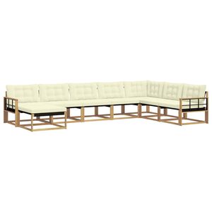 vidaXL &Sigma;&epsilon;&iota;&rho;ά &Kappa;&alpha;&nu;&alpha;&pi;έ &Epsilon;&xi;&omega;&tau;&epsilon;&rho;&iota;&kappa;&omicron;ύ &mu;&epsilon; &mu;&alpha;&xi;&iota;&lambda;ά&rho;&iota; 8 pcs &Lambda;&epsilon;&upsilon;&kappa;ό &kappa;&alpha;&iota; &Kappa;&rho;&epsilon;&mu;
