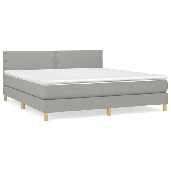 vidaXL &Kappa;&rho;&epsilon;&beta;ά&tau;&iota; Boxspring &mu;&epsilon; &Sigma;&tau;&rho;ώ&mu;&alpha; &Alpha;&nu;&omicron;&iota;&chi;&tau;ό &Gamma;&kappa;&rho;&iota; 180x200 &epsilon;&kappa;. &Upsilon;&phi;&alpha;&sigma;&mu;ά&tau;&iota;&nu;&omicron;