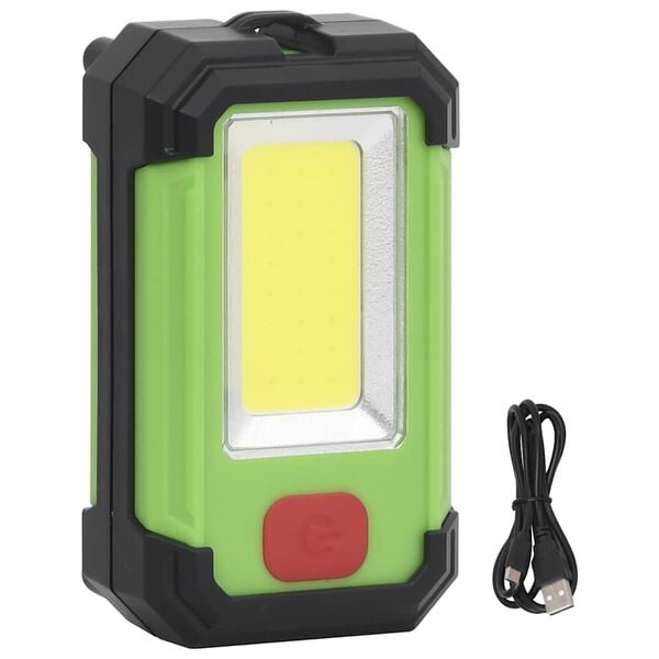 vidaXL Προβολέας LED Φορητός Ηλιακός 7 W Ψυχρό Λευκό
