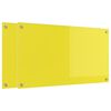 vidaXL Πίσω Πάνελ Κουζίνας 2 pcs Κίτρινο 90 x 50 cm σκληρυμένο γυαλί