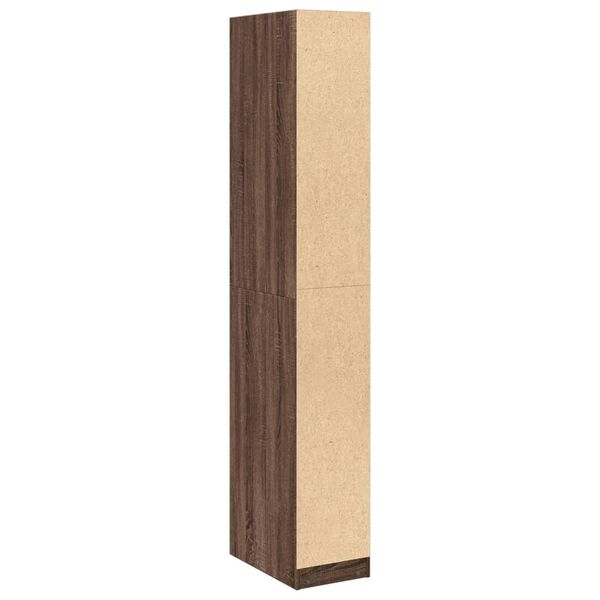 vidaXL Ντουλάπα Καφέ Δρυς 30x50x200 εκ. από Επεξεργασμένο Ξύλο
