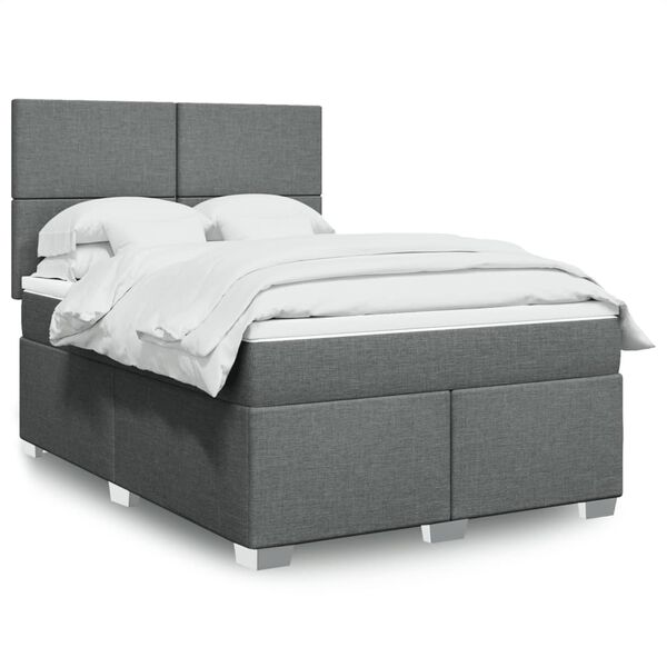 vidaXL &Kappa;&rho;&epsilon;&beta;ά&tau;&iota; Boxspring &mu;&epsilon; &Sigma;&tau;&rho;ώ&mu;&alpha; &Sigma;&kappa;&omicron;ύ&rho;&omicron; &Gamma;&kappa;&rho;&iota; 160x200 &epsilon;&kappa; &Upsilon;&phi;&alpha;&sigma;&mu;ά&tau;&iota;&nu;&omicron;