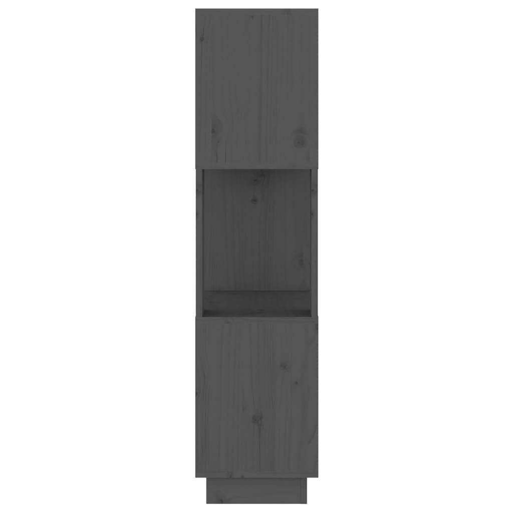 vidaXL Βιβλιοθήκη/Διαχωριστικό Χώρου Γκρι 51x25x101 εκ. Μασίφ Πεύκο
