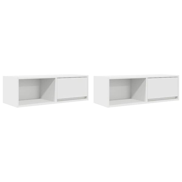 vidaXL Έπιπλα Τηλεόρασης 2 τεμ. 80x31x25,5 εκ. Επεξεργασμένο Ξύλο