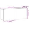 vidaXL Ντουλάπι Τοίχου Τηλεόρασης Λευκό 100 x 30 x 41 εκ.
