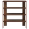 vidaXL Ράφι παπουτσιών καφέ δρυς 61x32x70 cm Κατασκευασμένο ξύλο