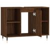 vidaXL Ντουλάπι Μπάνιου Καφέ Δρυς 80 x 33 x 60 εκ. Επεξεργασμένο Ξύλο