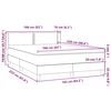 vidaXL Box Spring &Kappa;&rho;&epsilon;&beta;ά&tau;&iota; &mu;&epsilon; &sigma;&tau;&rho;ώ&mu;&alpha; &Mu;&alpha;ύ&rho;&omicron; 160x220 cm &Beta;&epsilon;&lambda;&omicron;ύ&delta;&iota;&nu;&omicron;