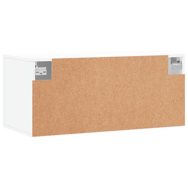 vidaXL Ντουλάπι Τοίχου Λευκό 80 x 36,5 x 35 εκ. από Επεξεργασμένο Ξύλο