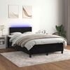 vidaXL &Kappa;&rho;&epsilon;&beta;ά&tau;&iota; Boxspring &mu;&epsilon; &Sigma;&tau;&rho;ώ&mu;&alpha; & LED &Mu;&alpha;ύ&rho;&omicron; 120x190 &epsilon;&kappa;. &Beta;&epsilon;&lambda;&omicron;ύ&delta;&iota;&nu;&omicron;