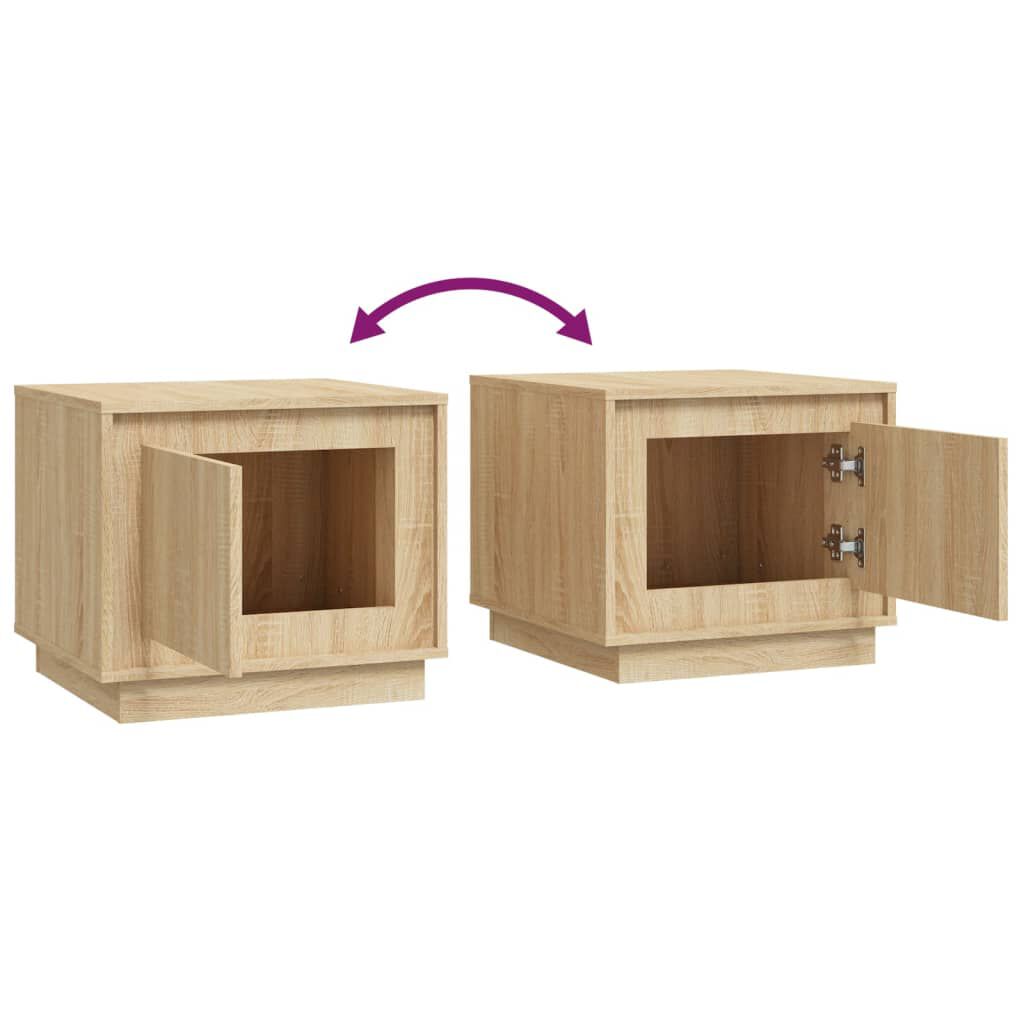 vidaXL Τραπεζάκι Σαλονιού Sonoma Δρυς 51x50x44 εκ. Επεξεργασμένο Ξύλο