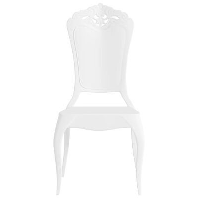 vidaXL Καρέκλες Τραπεζαρίας 6 τεμ. Λευκές από Πολυανθρακικό Υλικό