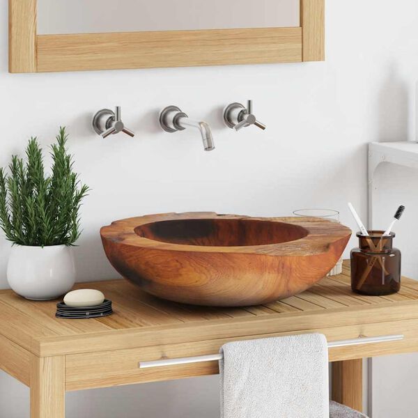 vidaXL Νιπτήρας 45 εκ. από Μασίφ Ξύλο Teak