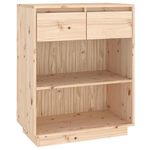 vidaXL Ντουλάπι Κονσόλα 60 x 34 x 75 εκ. από Μασίφ Ξύλο Πεύκου