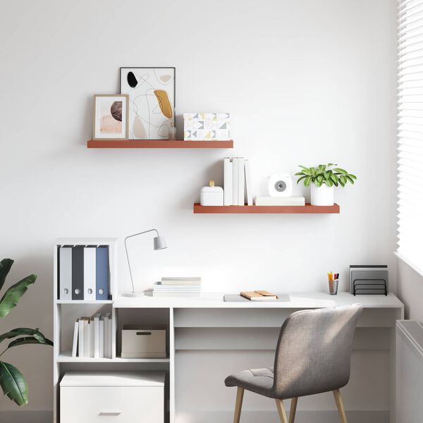 vidaXL &Rho;ά&phi;&iota; &Tau;&omicron;ί&chi;&omicron;&upsilon; 2 pcs &Kappa;ό&kappa;&kappa;&iota;&nu;&omicron; 80 x 23,5 x 4 &epsilon;&kappa; &Epsilon;&pi;&epsilon;&xi;&epsilon;&rho;&gamma;&alpha;&sigma;&mu;έ&nu;&omicron; &xi;ύ&lambda;&omicron;