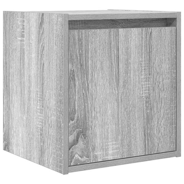 vidaXL Κομοδίνα Επιτοίχια Γκρι Sonoma 38x34x40 εκ.