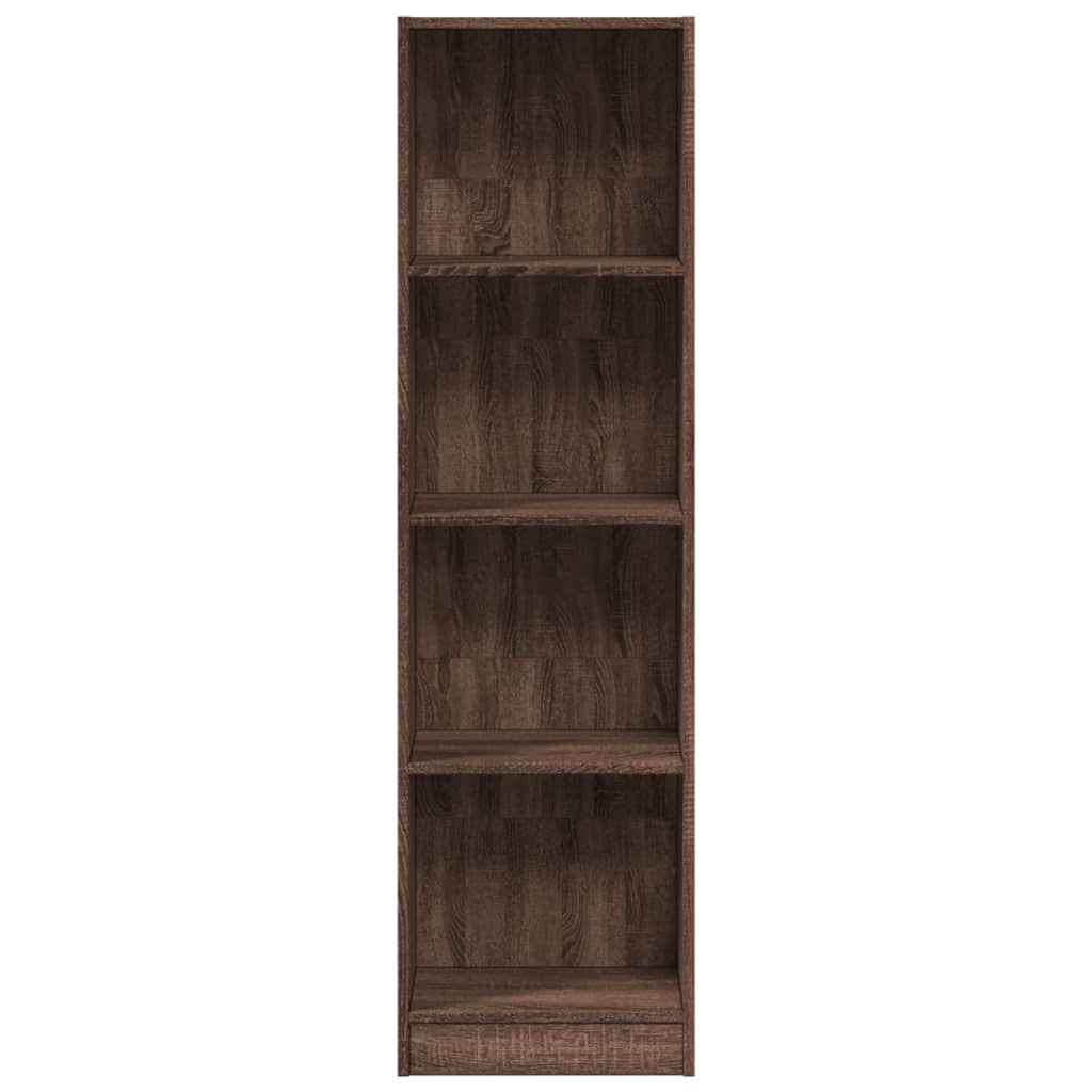 vidaXL Βιβλιοθήκη Καφέ Δρυς 40x24x143 εκ. από Επεξεργασμένο Ξύλο