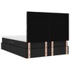 vidaXL Κρεβάτι Αποθήκης με στρώμα Μαύρο 140 x 200 cm Τεχνητό Δέρμα