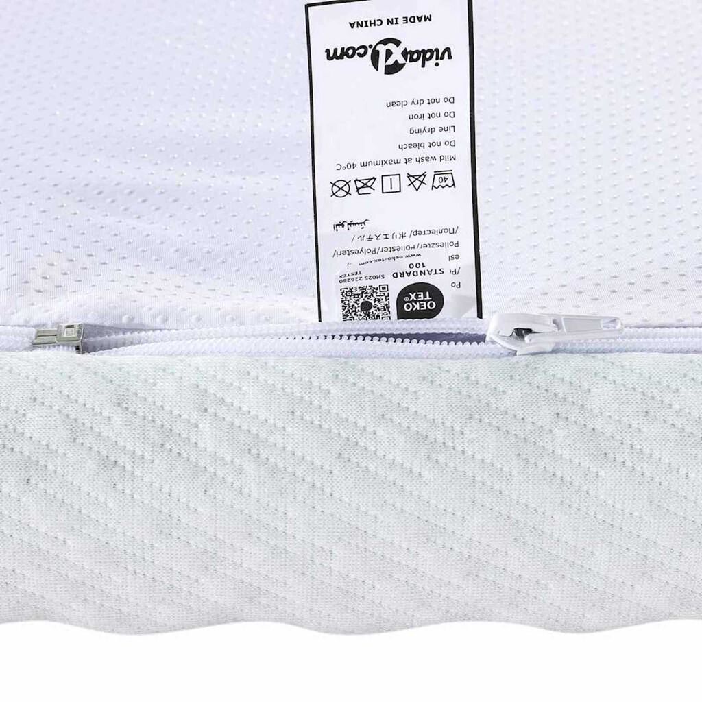vidaXL Στρώματα Λευκό και Πράσινο 70 x 200 cm