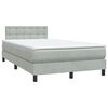 vidaXL &Kappa;&rho;&epsilon;&beta;ά&tau;&iota; Boxspring &mu;&epsilon; &Sigma;&tau;&rho;ώ&mu;&alpha; & LED &Alpha;&nu;&omicron;&iota;&chi;&tau;ό &Gamma;&kappa;&rho;&iota; 120x220 &epsilon;&kappa;. &Beta;&epsilon;&lambda;&omicron;ύ&delta;&iota;&nu;&omicron;