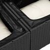 vidaXL Σετ Καναπέ Κήπου 6 pcs Μαύρο συνθετικό ρατάν
