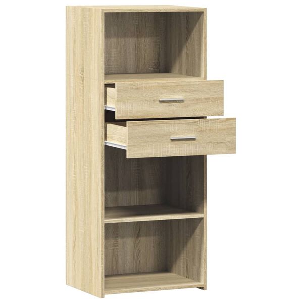 vidaXL Ντουλάπι Sonoma Δρυς 50x42,5x124 εκ. από Επεξεργασμένο Ξύλο
