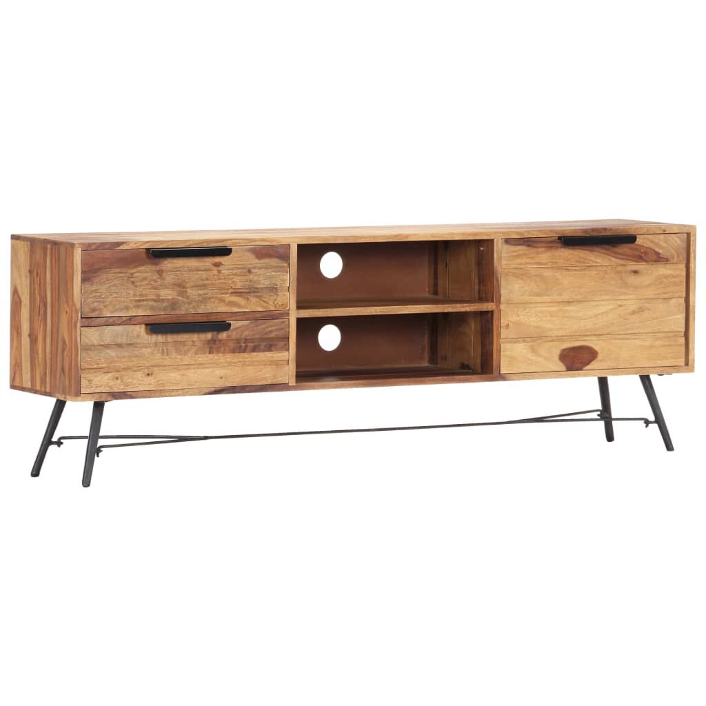 vidaXL Έπιπλο Τηλεόρασης 140 x 28 x 47 εκ. από Μασίφ Ξύλο Sheesham