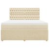 vidaXL &Kappa;&rho;&epsilon;&beta;ά&tau;&iota; Boxspring &mu;&epsilon; &Sigma;&tau;&rho;ώ&mu;&alpha; &Kappa;&rho;&epsilon;&mu; 180x200 &epsilon;&kappa;. &Upsilon;&phi;&alpha;&sigma;&mu;ά&tau;&iota;&nu;&omicron;