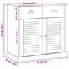 vidaXL Μπουφές με Συρτάρια VIGO 78 x 40 x 75 εκ. από Μασίφ Ξύλο Πεύκου