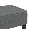 vidaXL παγκάκι Σκούρο γκρι 113 x 57 x 39 εκ. ύφασμα