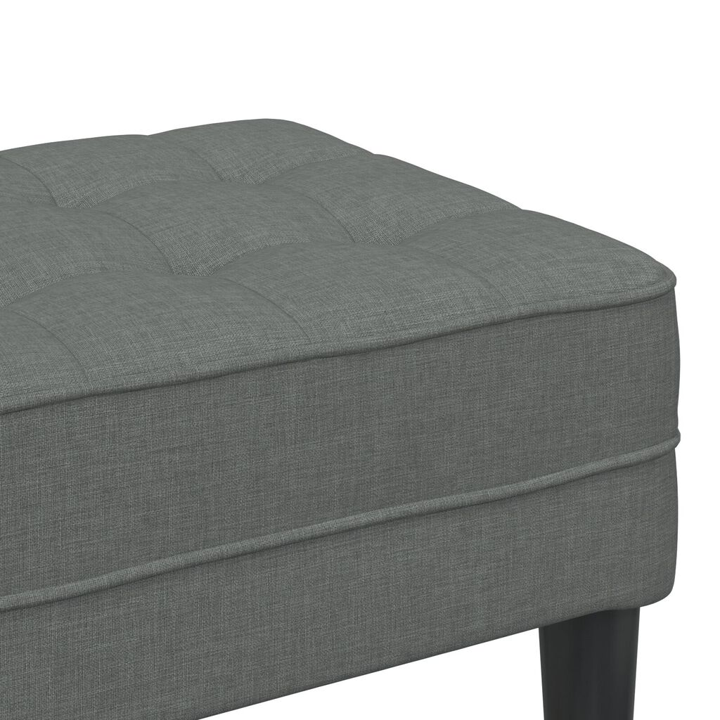 vidaXL Παγκάκι Σκούρο Γκρι 113x57x39 εκ. Υφάσματος