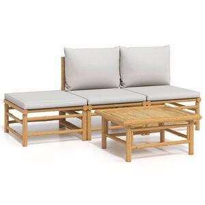 vidaXL &Sigma;&alpha;&lambda;ό&nu;&iota; &Kappa;ή&pi;&omicron;&upsilon; &Sigma;&epsilon;&tau; 4 &Tau;&epsilon;&mu;&alpha;&chi;ί&omega;&nu; &alpha;&pi;ό &Mu;&pi;&alpha;&mu;&pi;&omicron;ύ &mu;&epsilon; &Alpha;&nu;. &Gamma;&kappa;&rho;&iota; &Mu;&alpha;&xi;&iota;&lambda;ά&rho;&iota;&alpha;