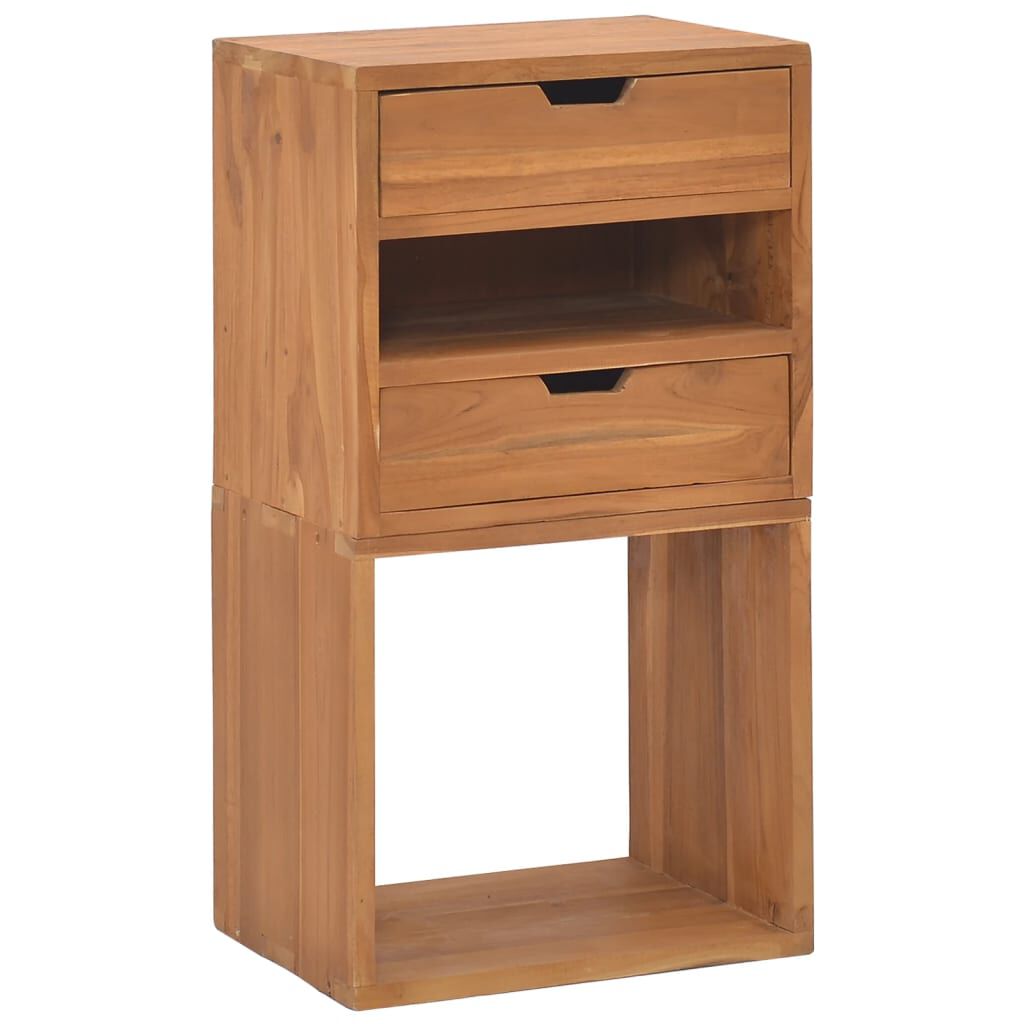 vidaXL Κομοδίνο 40 x 30 x 76 εκ. από Μασίφ Ξύλο Teak