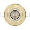 vidaXL Spotlights με προβολείς 6 pcs Χρυσό 9 x 9 εκ. Μέταλλο