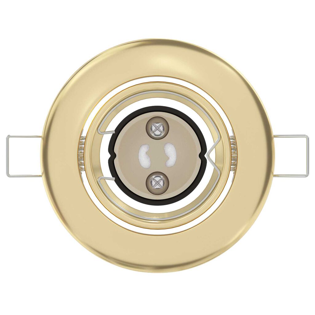 vidaXL Spotlights με προβολείς 6 pcs Χρυσό 9 x 9 εκ. Μέταλλο