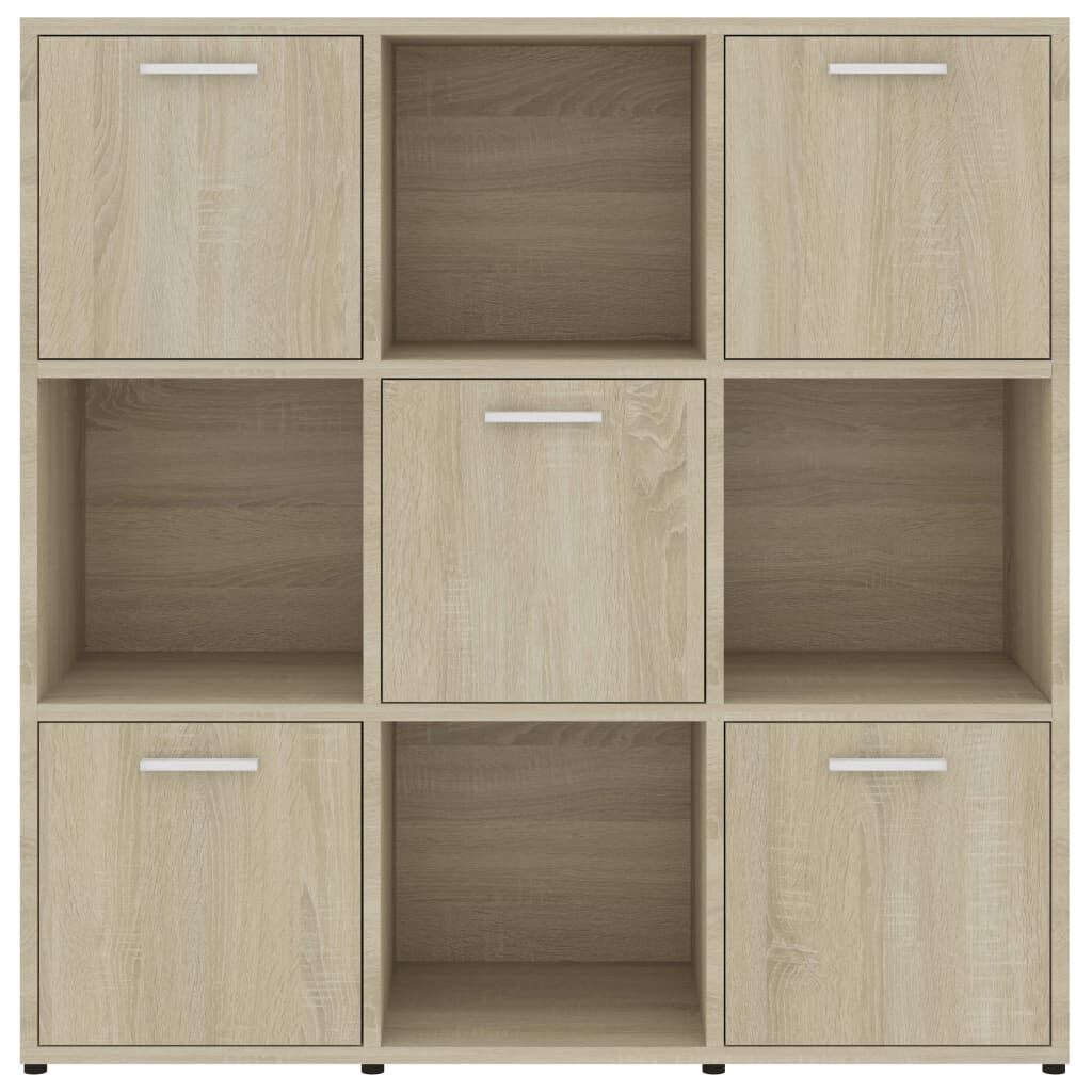 vidaXL Βιβλιοθήκη Χρώμα Sonoma Δρυς 90 x 30 x 90 εκ. από Επεξ. Ξύλο