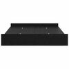 vidaXL Κρεβάτι με αποθηκευτικό χώρο με συρτάρι Μαύρη Οξυά 135 x 190 cm
