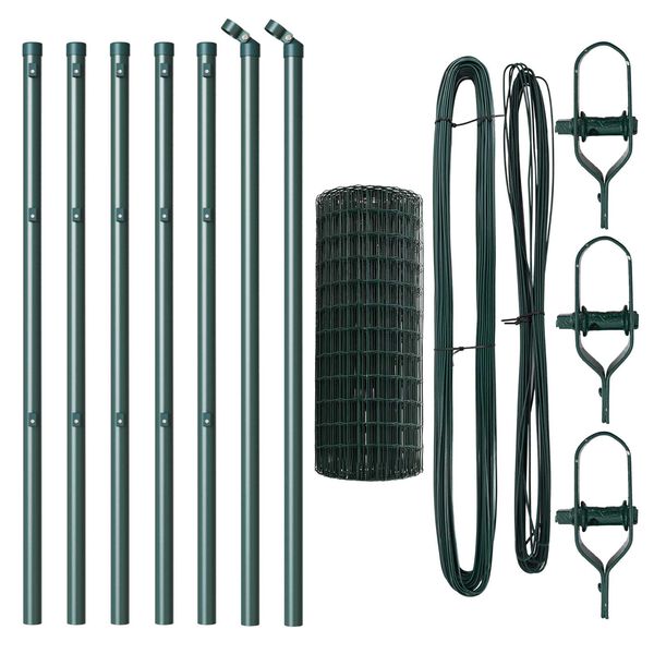 vidaXL &Tau;&epsilon;&nu;&tau;ώ&tau;&omicron; &mu;&epsilon; &sigma;&tau;ή&rho;&iota;&gamma;&mu;&alpha; &Pi;&rho;ά&sigma;&iota;&nu;&omicron; 0,4 x 10 &mu; &Chi;ά&lambda;&upsilon;&beta;&alpha;&sigmaf; &kappa;&alpha;&iota; PVC