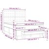vidaXL &Kappa;&rho;&epsilon;&beta;ά&tau;&iota; Boxspring &mu;&epsilon; &Sigma;&tau;&rho;ώ&mu;&alpha; &Mu;&pi;&lambda;&epsilon; 140x200 &epsilon;&kappa;. &Upsilon;&phi;&alpha;&sigma;&mu;ά&tau;&iota;&nu;&omicron;