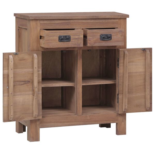 vidaXL Ντουλάπι με Συρτάρια 65 x 30 x 75 εκ. από Μασίφ Ξύλο Teak