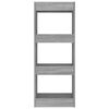 vidaXL Βιβλιοθήκη/Διαχωρ. Χώρου Γκρι Sonoma 40x30x103 εκ. Μοριοσανίδα