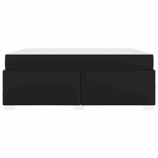 vidaXL Σκελετός Κρεβατιού Μαύρο 180 x 200 cm Τεχνητό δέρμα