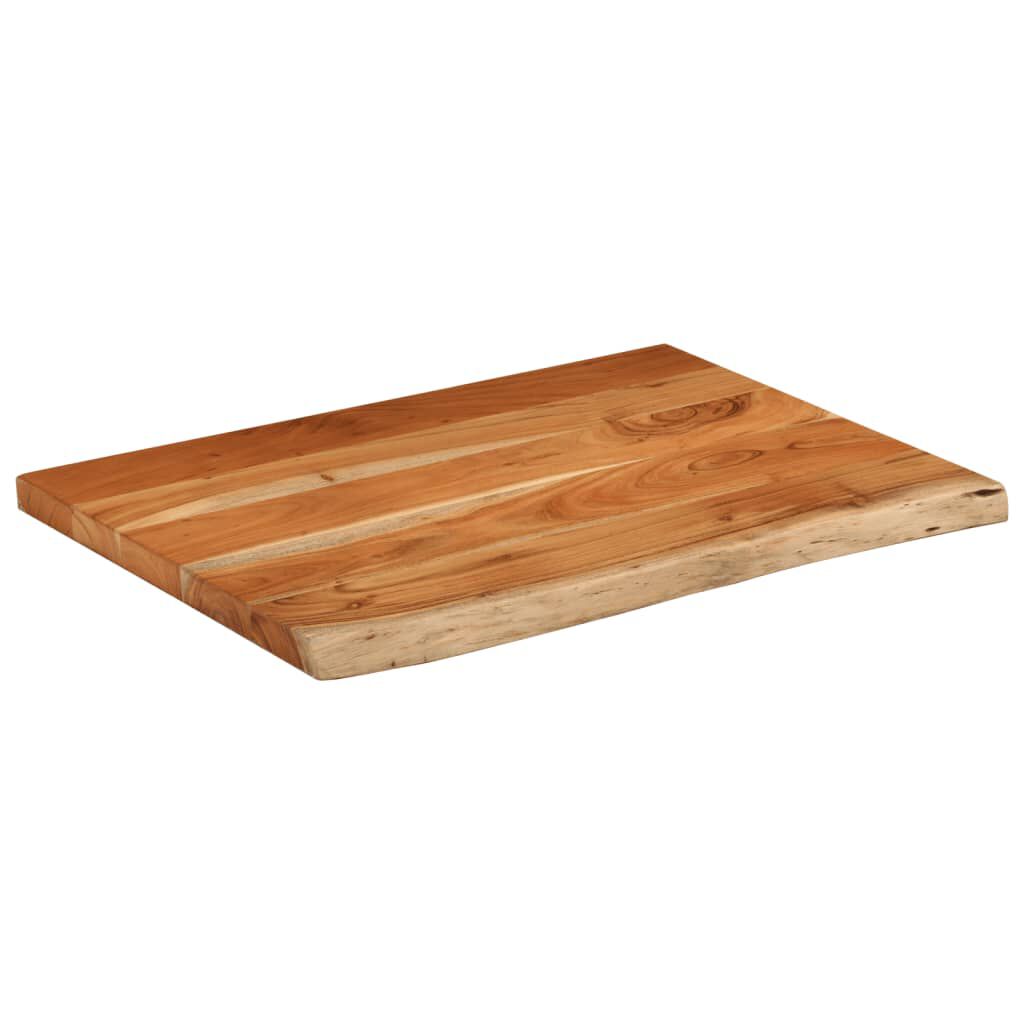 vidaXL Πάγκος Μπάνιου Ορθογώνιος 70x60x2,5 εκ. από Μασίφ Ξύλο Ακακίας