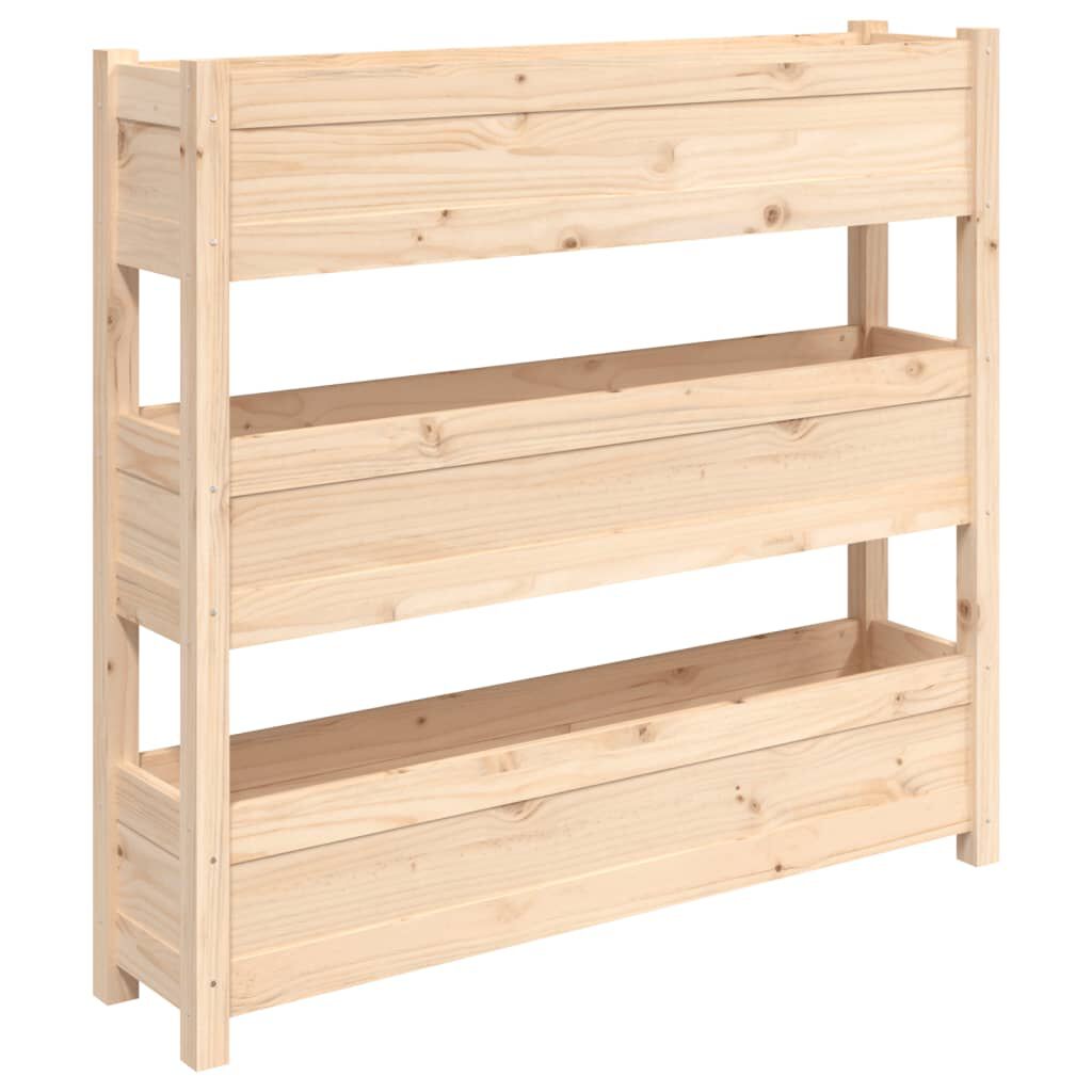 vidaXL Ζαρντινιέρα 112 x 25 x 104,5 εκ. από Μασίφ Ξύλο Πεύκου