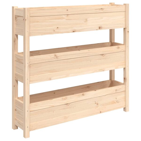vidaXL Ζαρντινιέρα 112 x 25 x 104,5 εκ. από Μασίφ Ξύλο Πεύκου