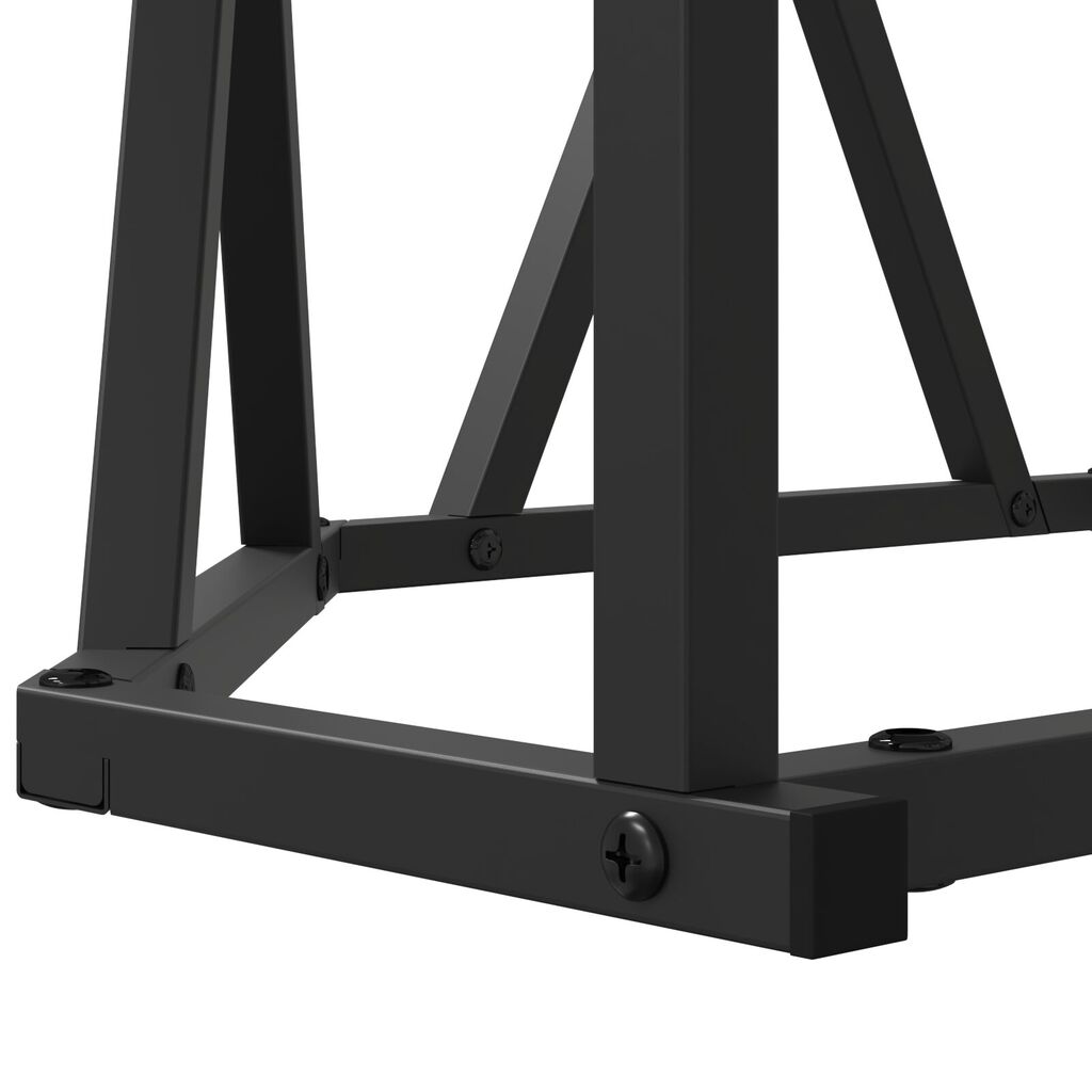 vidaXL Τραπέζι καφέ Μαύρο Δρυς 80x80x42 εκ. από επεξεργασμένο ξύλο