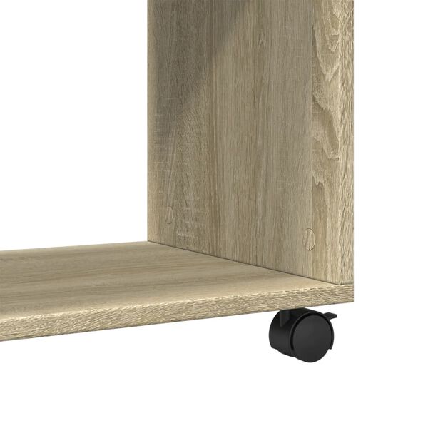 vidaXL Βοηθητικό Τραπέζι με Ρόδες Sonoma Δρυς 70x35x60 εκ. Επεξ. Ξύλο