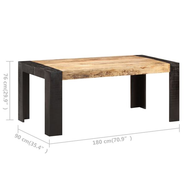 vidaXL Τραπεζαρία 180 x 90 x 76 εκ. από Μασίφ Ξύλο Μάνγκο