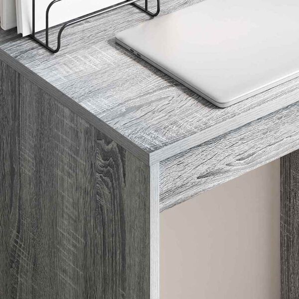 vidaXL Γραφείο Γκρι sonoma 60 x 40 x 76 εκ. Επεξεργασμένο ξύλο